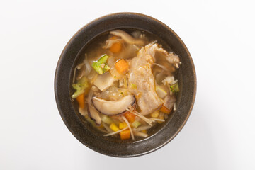 豚バラ肉と野菜のスープ