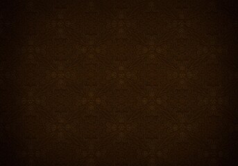 Fototapeta premium A beautifully aged and timeless seamless pattern featuring intricate decorative elements for an elegant, classic background design ,classic style ,old-fashioned ,texture