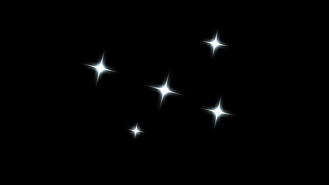 4k Sparkling sparkles blink animated flashes of light sparkling luxury gold overlay background, shining star and light rays motion graphics with black screen, twinkle light glitter stars sparkling.