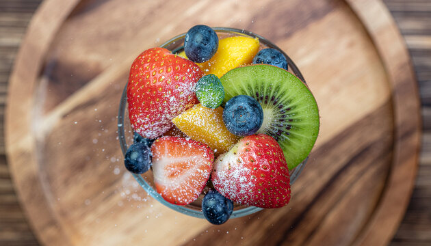 Fruit slice and smothies