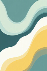 abstract art featuring flowing waves in soft pastel colors blending seamlessly