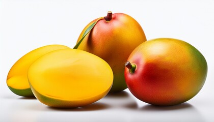 Mangos On A White Background
