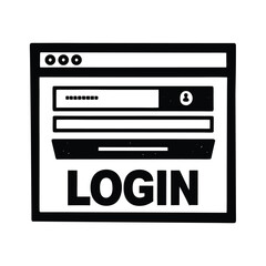 Website Log Design Template Concept