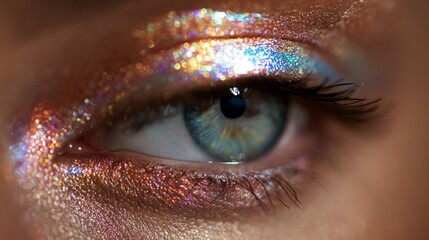 Explore the vibrant world of holographic makeup, showcasing shimmering highlights that elevate beauty and creativity.