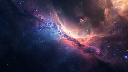 A single, glowing speck of cosmic dust on an epic journey through intergalactic space.
