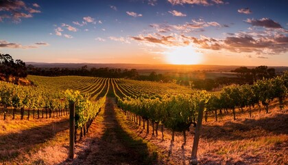 Fototapeta premium Barossa Vineyard Sunset