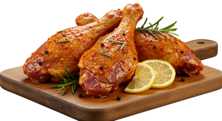 glass pitcher filled with tea and wooden spoon on transparent background