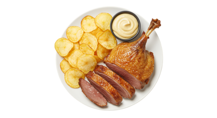 a brown ceramic pitcher with spoon beside it on transparent background