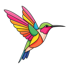 Obraz premium vector illustration of a flying bird