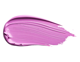 textured abstract purple color paint stroke isolated on transparent background, png