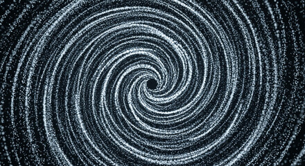 Obraz premium Abstract circular pattern made of black radiating from the center on white background