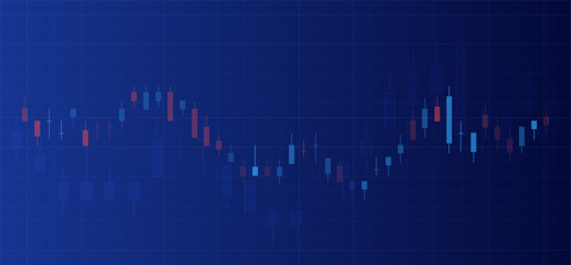 Stock market increasing background. Financial stock market graph