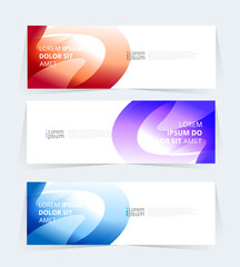 Geometric banner design with vector presentation template.