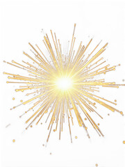 Shimmering gold pyrotechnic bursts for digital art, seasonal marketing, or celebratory overlays.