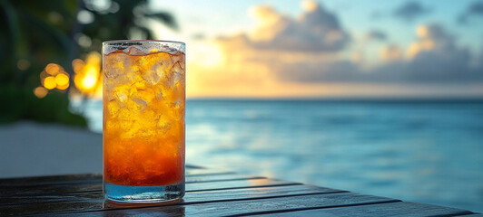 Sipping bliss poolside cocktail tranquil sunset refreshing vibes