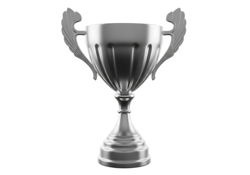 Silver Trophy Award Cup Symbolizing Victory Achievement and Recognition - Powered by Adobe
