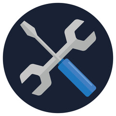 Maintenance icon isolated on white background.