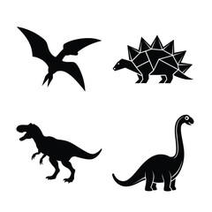 dinosaur silhouettes set