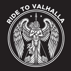 Obraz premium Ride to Valhalla — Twin Valkyries