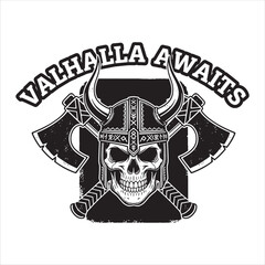 Fototapeta premium Valhalla Awaits — Horned Helm
