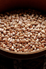 Pistachios Close-Up Macro Shot