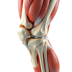 Detailed anatomical model of the human knee joint