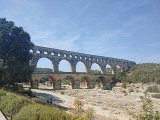 Obraz premium pont du gard aqueduct (roman aqueduct)