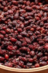 Rosehip Berries Close-Up Macro Shot