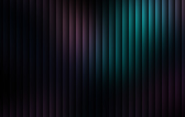 Dark teal and purple gradient background with vertical glossy metallic lines and glowing smooth abstract texture