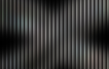 Fototapeta premium Dark gray and black gradient background with subtle light reflections and vertical glossy metallic texture