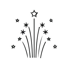 Fototapeta premium Sparkling Celebrations A Fireworks Bundle for Festive Designs icons Illustration