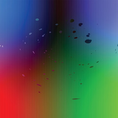 Abstract colorful blue underwater illustration with sun light and wave pattern