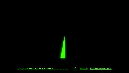 Video animation icon Downloading completed successfully concept, on a transparent background with alpha channel set to zero...
