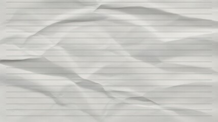 Fototapeta premium Crumpled paper with horizontal lines
