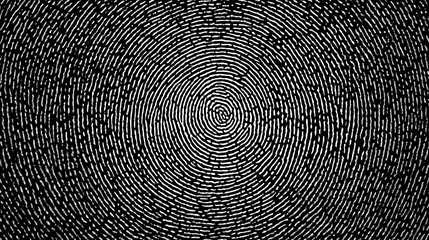 fingerprint on a black background