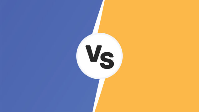 Vs background split blue gold banner
