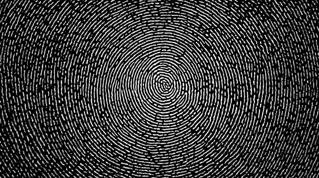 fingerprint on a black background