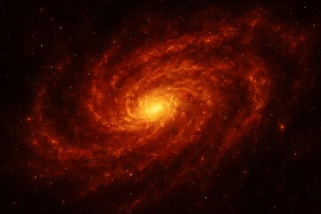 Obraz premium An artistic interpretation of a starburst galaxy seen in infrared light.