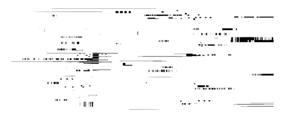 black and white glitch noise texture vector broken transmission. Glitch background. Abstract screen with noise effect. Glitchy noisy background texture with distorted screen pixel overlay effect.