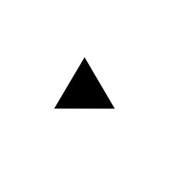 Fototapeta premium Geometric triangle icon representing direction, unity, and balance in minimalist form