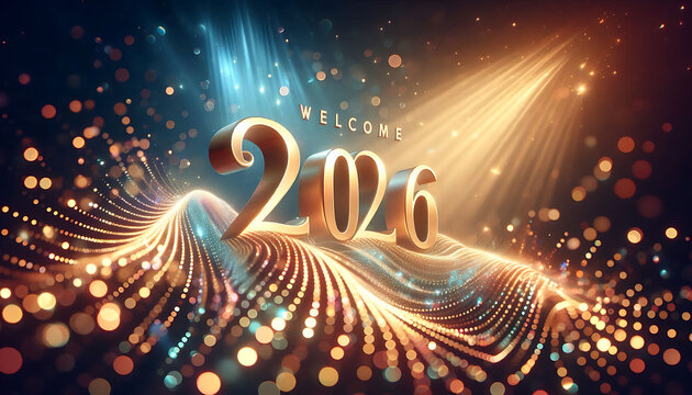 2026 new year holiday background
