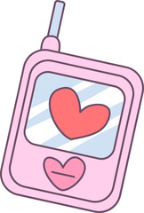 Y2K Digital Aesthetic Set with 90s Pixel Style Elements and Pastel Tech Graphics