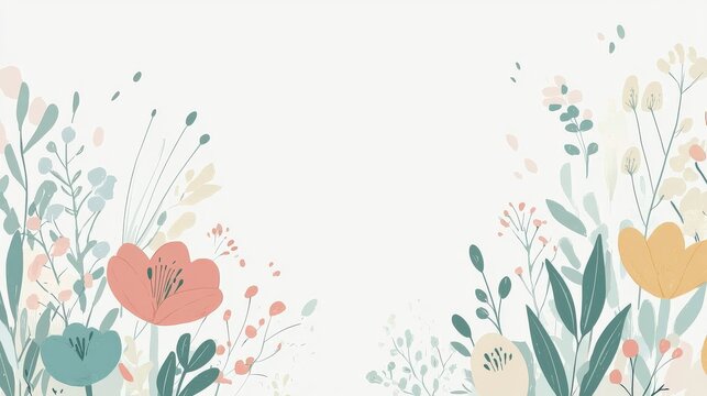 Elegant minimalist illustration featuring a spacious design. - Powered by Adobe