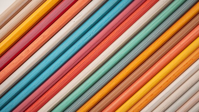 Angled Spectrum. A Study in Parallel Colored Lines and Subtle Textural Variance.