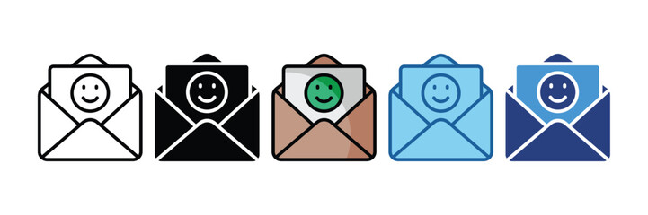 Feedback Envelope  Icon Element For Design