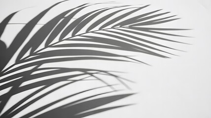Obraz premium Stunning abstract shadow play of palm leaves creating a modern minimalist backdrop