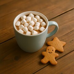 マシュマロ入りホットチョコレート｜Hot Chocolate with Marshmallows