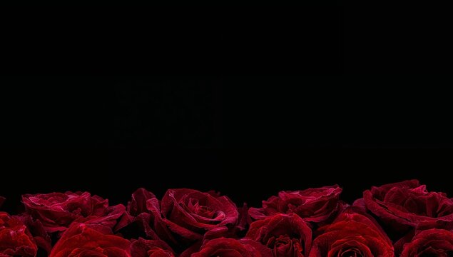 Crimson Arrangement. A Deep Dive into the Velvet Depths of Floral Abstraction.