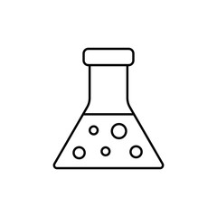 Chemistry Vector Icon Illustration On Isolated Background.	