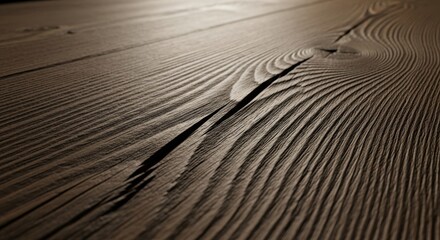 Rustic Wood Grain Texture with Natural Crack Detail